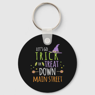 Halloween Lets Go Trick Or Treat Key Ring