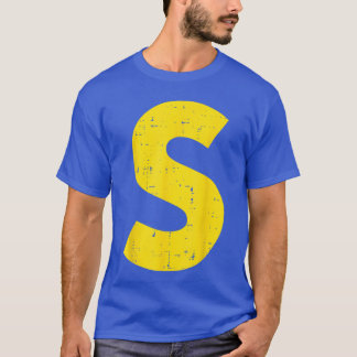 Halloween Letter S Alphabet Matching Costume Women T-Shirt