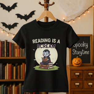 Halloween Librarian Reading Is A Scream T-Shirt