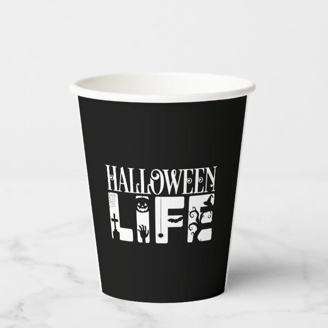 Halloween Life Paper Cups (Front)