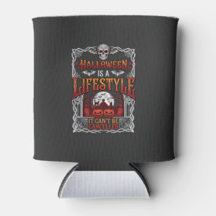 Halloween Lifestyle Bat Skull Graveyard Pumpkins F Can Cooler