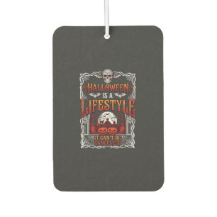Halloween Lifestyle Bat Skull Graveyard Pumpkins F Car Air Freshener