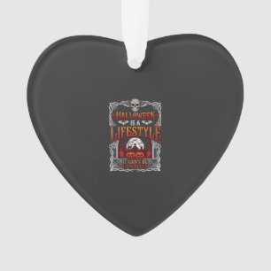 Halloween Lifestyle Bat Skull Graveyard Pumpkins F Ornament
