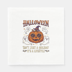 Halloween Lifestyle Pumpkin Sunglasses Witch Hat G Napkin