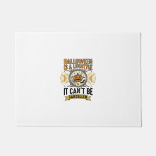 Halloween Lifestyle Vintage Pumpkin Typography Des Doormat