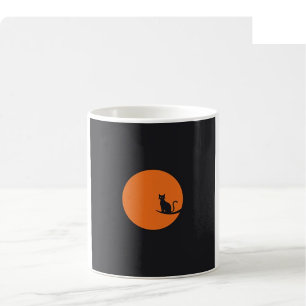 Halloween Line Art Mug - Black & Orange