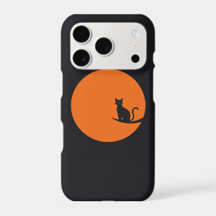 Halloween Line Art Phone Case - Black & Orange