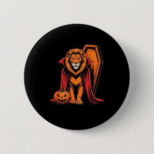 Halloween Lion Coffin Lions  6 Cm Round Badge