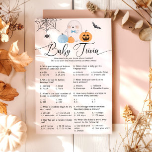 Halloween Little Boo blue baby trivia game