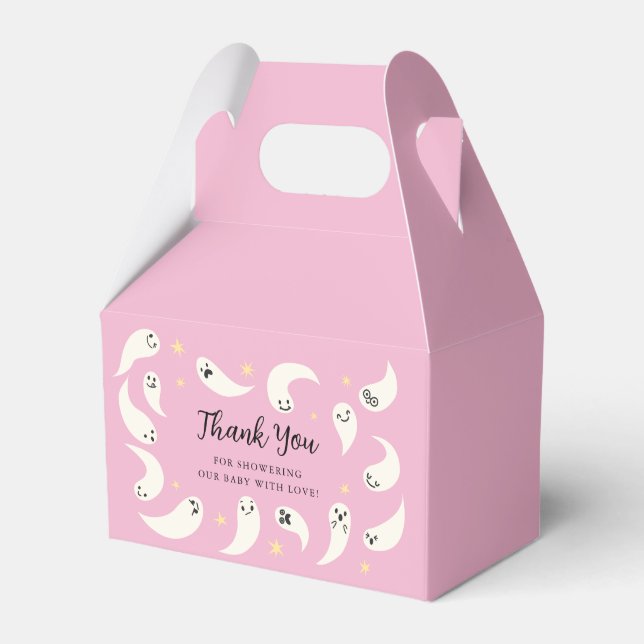 Halloween Little Boo Girl Baby Shower Favour Box (Front Side)