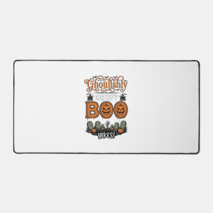 Halloween Little Boo Yah Cute Spooky Vector Design Desk Mat