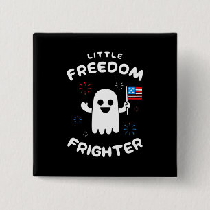 Halloween Little Freedom Frighter 15 Cm Square Badge