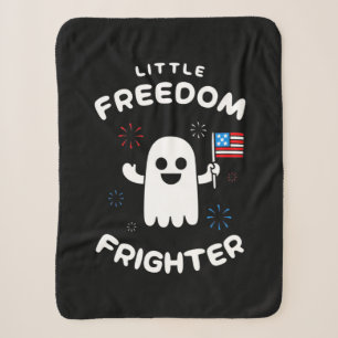 Halloween Little Freedom Frighter Sherpa Blanket
