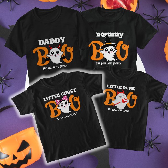Halloween Little Ghost Boo Boy Family Matching T-Shirt (Creator Uploaded)