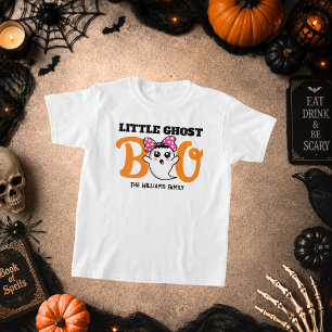 Halloween Little Ghost Boo Boy Family Matching T-Shirt