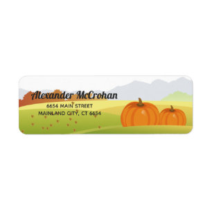 Halloween Little Pumpkin Return Address Label