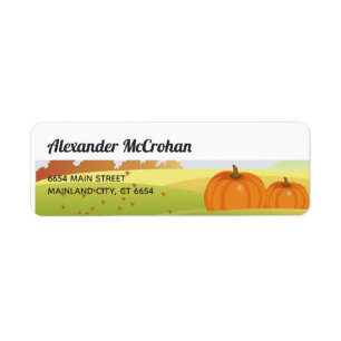 Halloween Little Pumpkin Return Address Label
