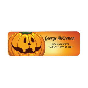 Halloween Little Pumpkin Return Address Label