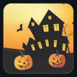 Halloween Little Pumpkin Square Sticker<br><div class="desc">Halloween Little Pumpkin Square Sticker</div>