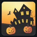 Halloween Little Pumpkin Square Sticker<br><div class="desc">Halloween Little Pumpkin Square Sticker</div>