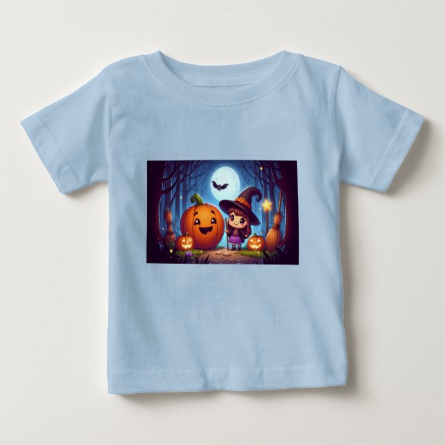 Halloween little Witch Baby T-Shirt (Front)