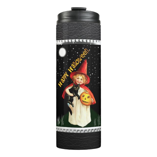 Halloween Little Witch   Thermal Tumbler (Front)