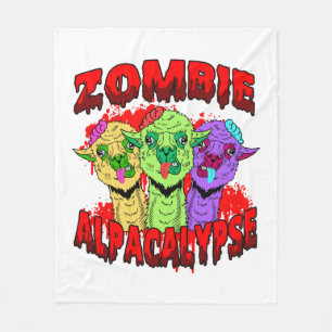 Halloween Llama Alpaca Funny Lama Glama Cool Gift Fleece Blanket