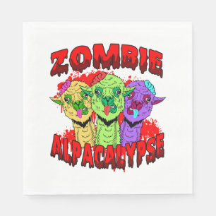 Halloween Llama Alpaca Funny Lama Glama Cool Gift  Napkin