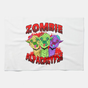 Halloween Llama Alpaca Funny Lama Glama Cool Gift Tea Towel