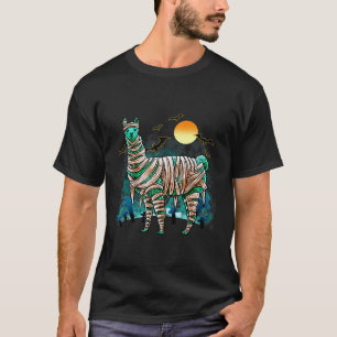 Halloween Llama Mummy Costume  Llama Halloween T-Shirt