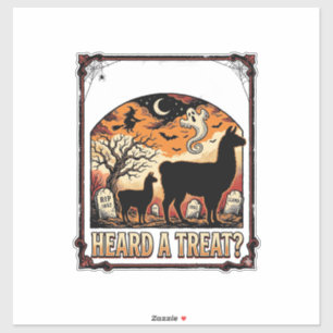Halloween Llama Shirt Spooky Treat Graveyard Art_1