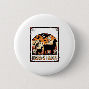 Halloween Llama Shirt Spooky Treat Graveyard Art_1 6 Cm Round Badge