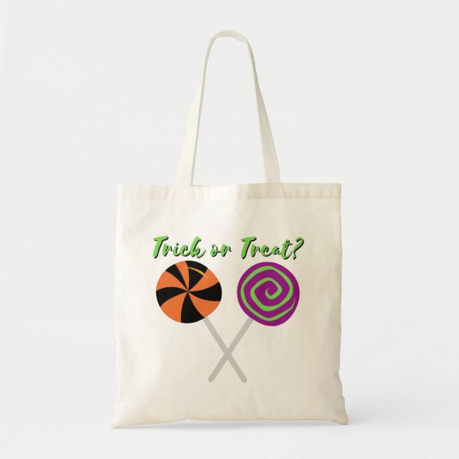 Halloween Lollipops Trick Or Treat Tote Bag (Front)