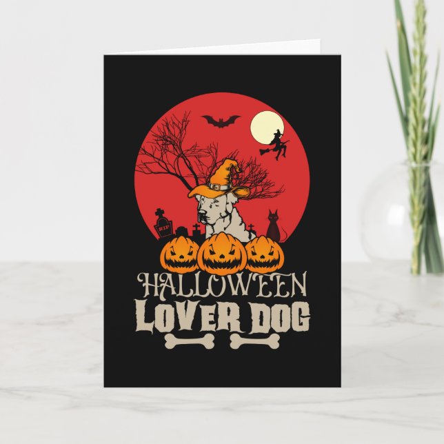 Halloween Lover Dog Card (Front)