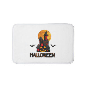 Halloween lover, funny halloween,Happy Halloween Bath Mat