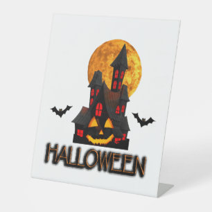 Halloween lover, funny halloween,Happy Halloween Pedestal Sign