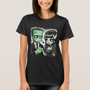 Halloween Lovers Frankenstein Skeleton for Men T-Shirt