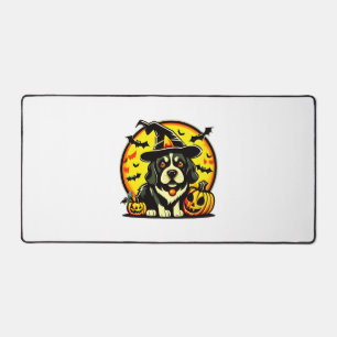 Halloween Lowchen dog Desk Mat