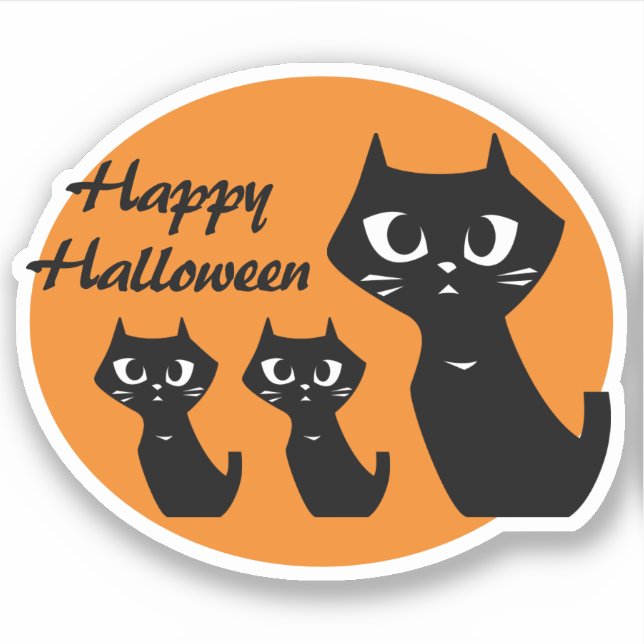 Halloween Lucky Black Cats (Front)