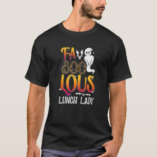 Halloween Lunch Lady U2013 Cafeteria Worker Ghost T-Shirt