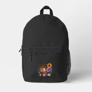 Halloween Lunch Lady Witch Kitchen Vector Printed Backpack