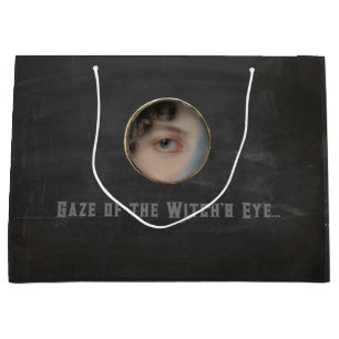 Halloween Macabre Creepy Witch Eye Large Gift Bag
