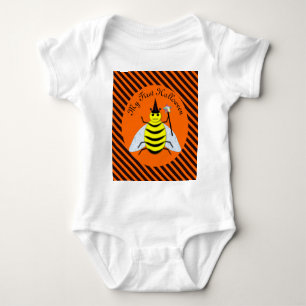 Halloween Magic Bee Witch First Halloween Custom Baby Bodysuit