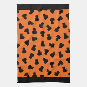 Halloween Magic Cats Tea Towel