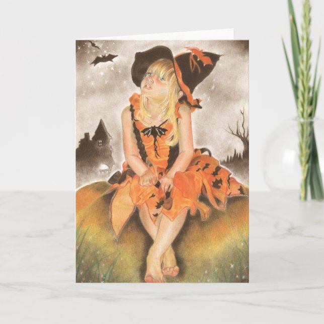 Halloween Magic Greeting Card (Front)