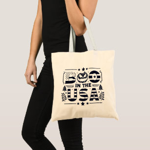 Halloween magic in American heritage Tote Bag