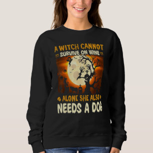 Halloween Magic Magick Witch Dog Costume Sweatshirt