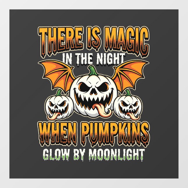 Halloween Magic Pumpkin Moonlight Horror Vector (Sheet)