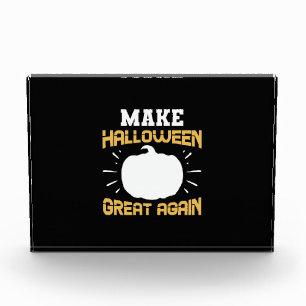Halloween Make Halloween Great Again Birthday Photo Block