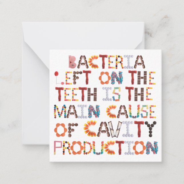 Halloween Makes Cavities Funny Card (Front)